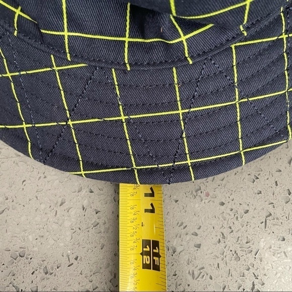 Herschel Denim Supply Navy Yellow Lines Bucket Hat - Picture 8 of 10